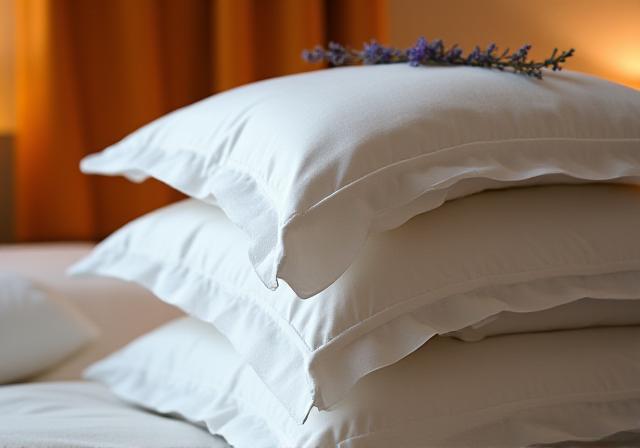 Luxury hotel suite featuring coralrest pillows